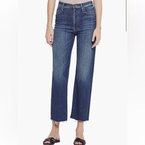 Mother Denim The Rambler High Waisted Ankle Fray; wash: On Duty
